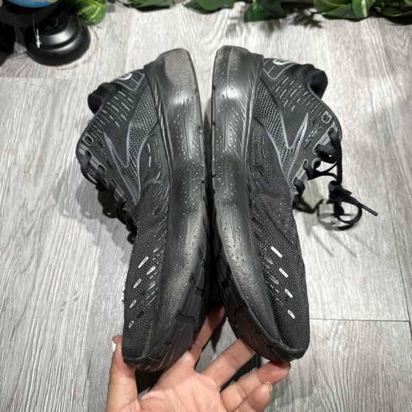 Brooks Glycerin 20 Mens Size 11.5 Shoes Triple Black Running Walking 1103821D020